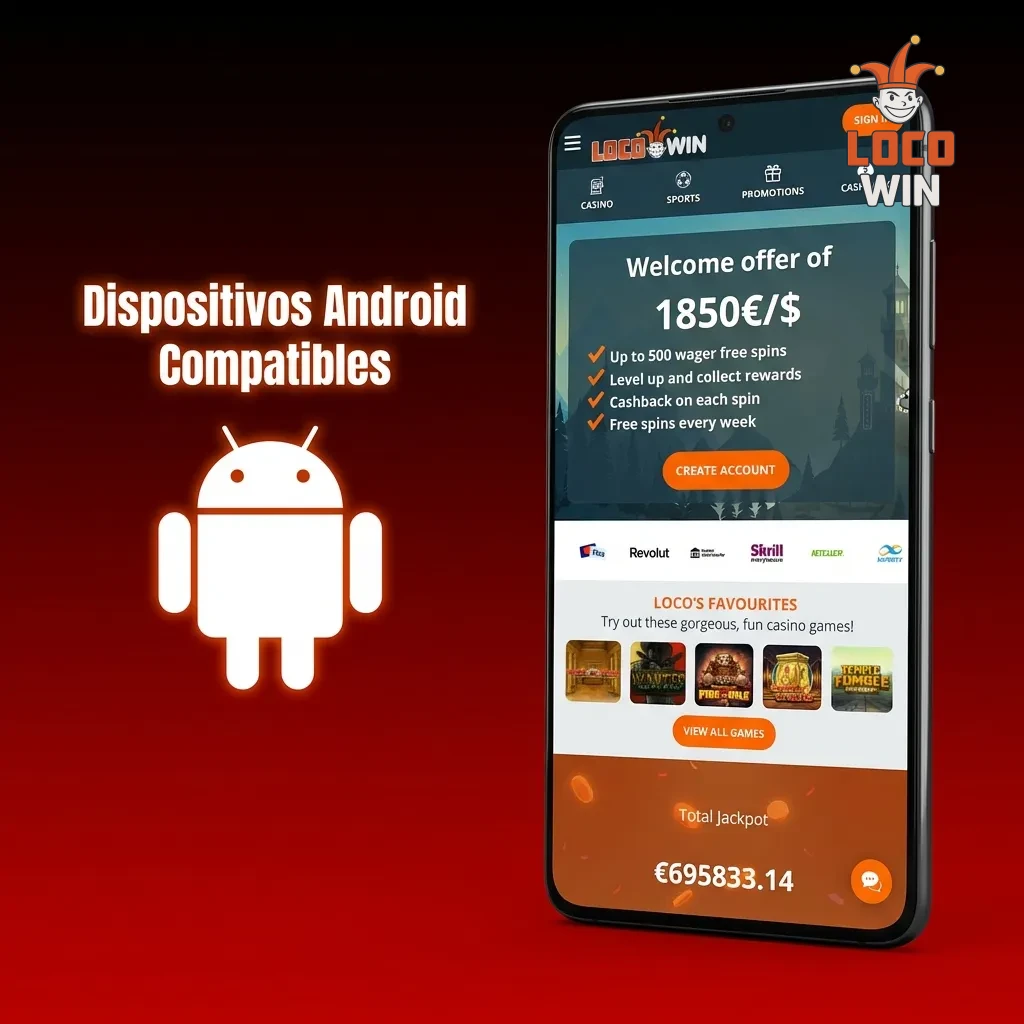Lista de smartphones Android compatibles incluyendo modelos Samsung Galaxy, Xiaomi, OnePlus, Google Pixel y otros