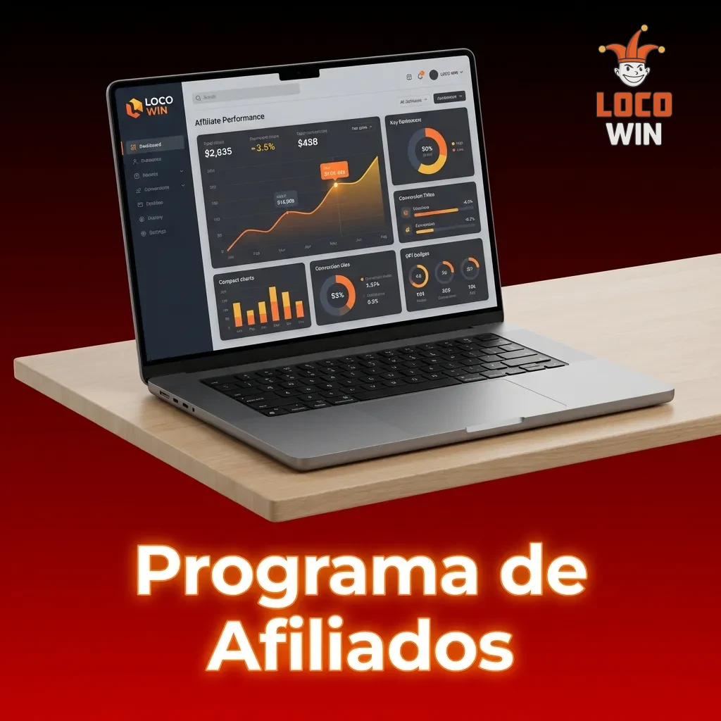 Programa de afiliados con hasta 45% de comisión mensual por referir jugadores mediante enlaces y banners personalizados.