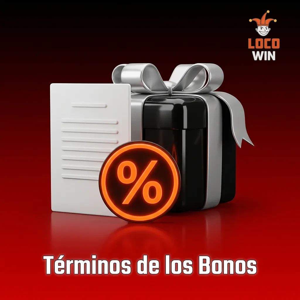 Documento con términos y condiciones de bonos de casino, detallando requisitos de apuesta y reglas de uso para jugadores